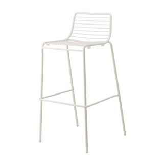 Outdoor metal Stool with Backrest and cushion - Summer