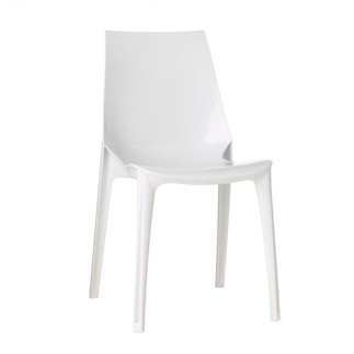 White or Transparent Dining Room Chair - Vanity | Scab