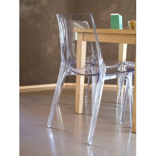 White or Transparent Dining Room Chair - Vanity | Scab