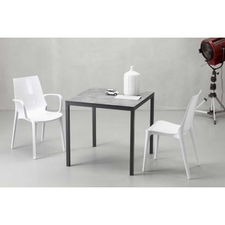 White or Transparent Dining Room Chair - Vanity | Scab