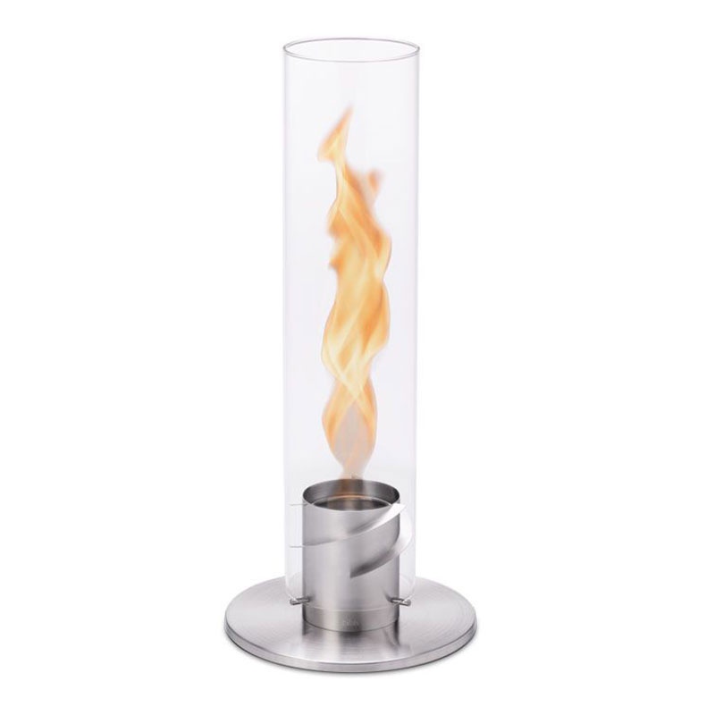 Steel and glass Lantern / Bioethanol fireplace - Spin | ISA