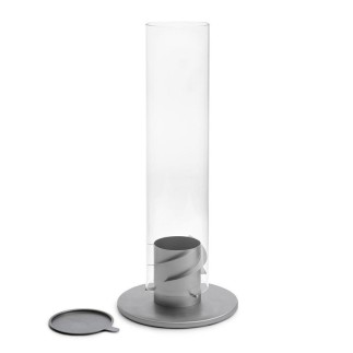 Steel and glass Lantern / Bioethanol fireplace - Spin | ISA