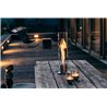 Steel and glass Lantern / Bioethanol fireplace - Spin