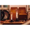 Steel and glass Lantern / Bioethanol fireplace - Spin