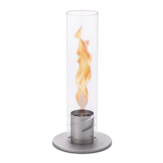 Steel and glass Lantern / Bioethanol fireplace - Spin | ISA