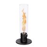 Steel and glass Lantern / Bioethanol fireplace - Spin