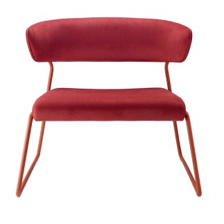 Upholstered Velvet Armchair - Lisa Lounge | Scab