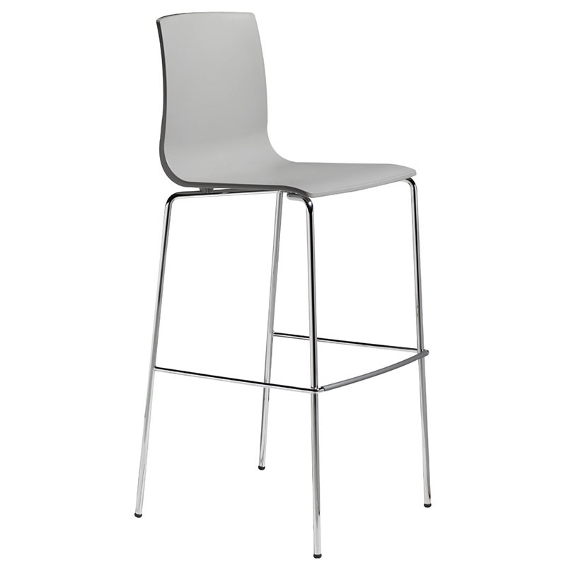 High Kitchen Stool with Backrest - Alice | Scab