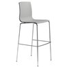 High Kitchen Stool with Backrest - Alice