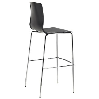 High Kitchen Stool with Backrest - Alice | Scab