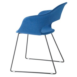 Sled Chair Upholstered in Fabric - Lady B Pop | SCab