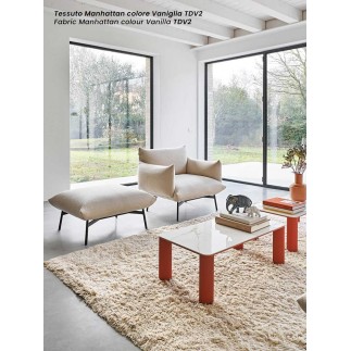 Padded Fabric Armchair - Area | Midj