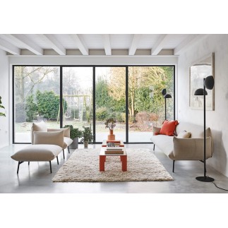 Padded Fabric Armchair - Area | Midj