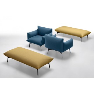 Padded Fabric Armchair - Area | Midj