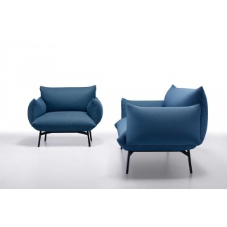 Padded Fabric Armchair - Area | Midj