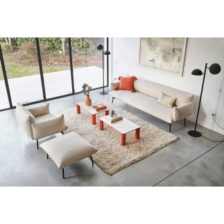 Padded fabric Ottoman - Area | Midj