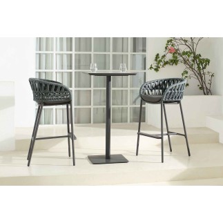 Stackable Outdoor High Stool - Tahiti | Grattoni