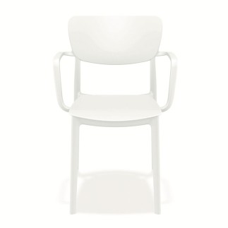 Stackable Outdoor Chair with Armrests - Lisa