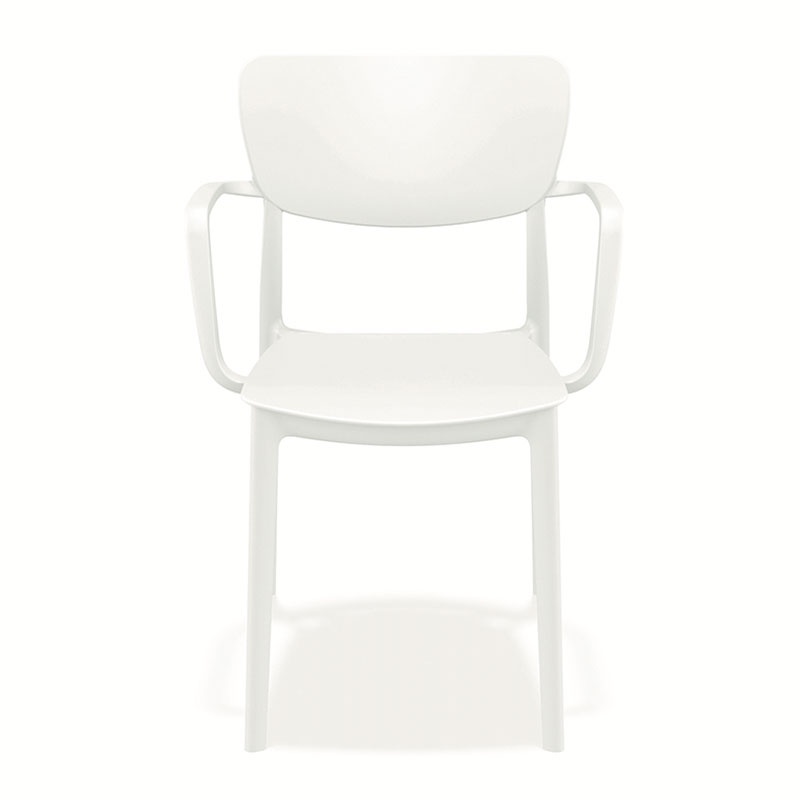 Stackable Outdoor Chair with Armrests - Lisa | Grattoni