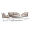 Outdoor Living Room in Aluminium and Rope - Kos