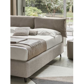 Double Storage Bed in fabric - Andromeda | Rosini