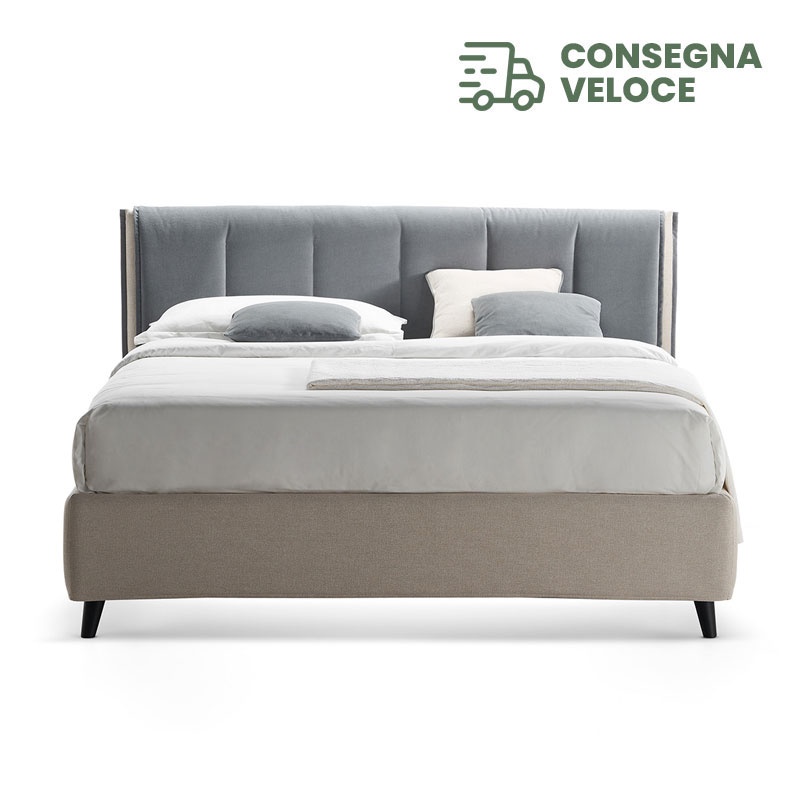 Letto Contenitore con Testiera Imbottita | Consegna Veloce | Rosini