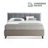 Letto Contenitore con Testiera Imbottita - Dionisio