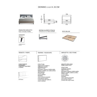 Double Storage Bed with Padded Headboard | Fast Delivery | Rosini