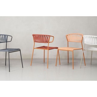 Stackable Outdoor Chair in Rope - Lisa Club | Scab