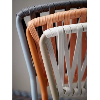 Stackable Outdoor Chair in Rope - Lisa Club | Scab