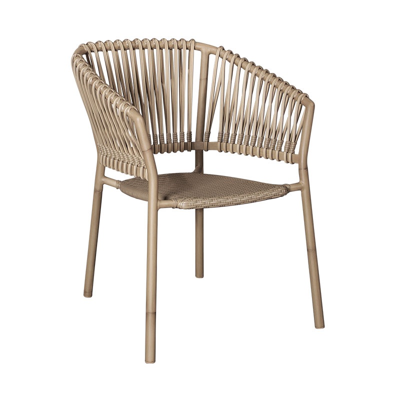 Garden Stackable Chair in Rattan - Ocean | Cane-line