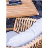 Garden Stackable Chair in Rattan - Ocean