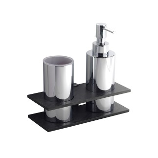 Brass Soap dispenser with Toothbrush Holder - Zen | Linea G