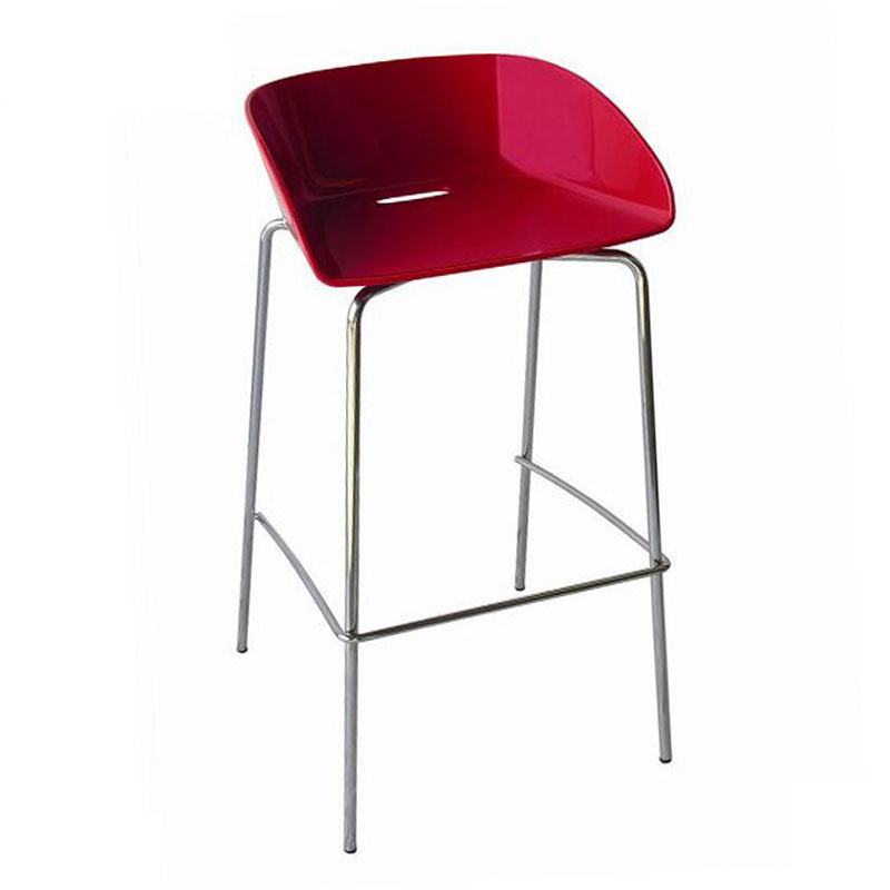 Chromed steel stool - Cup | IsaProject