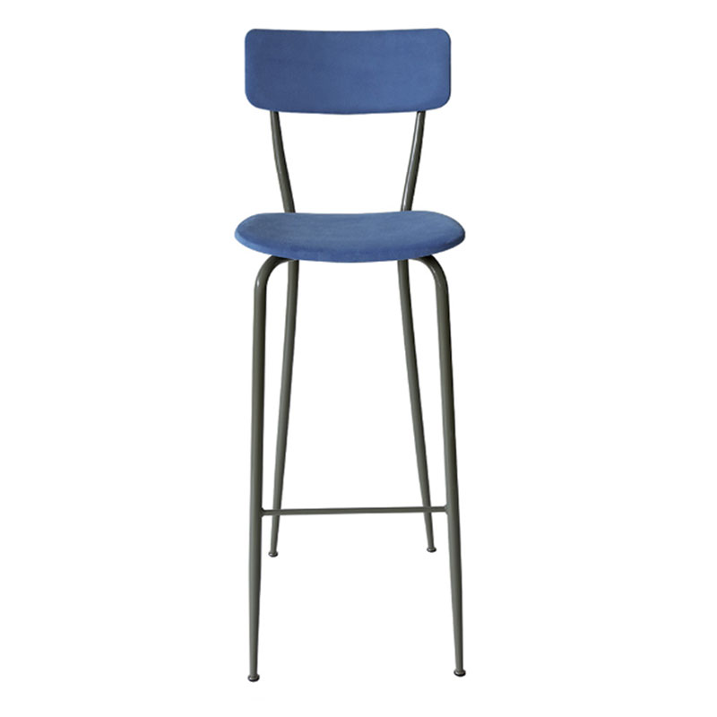 Padded stool in iron - Olivia | ISA Project