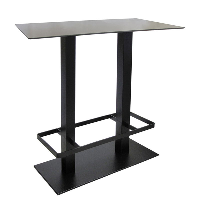 Table base 2 columns with footrest H.110 cm - Spritz | ISA