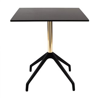 One table base in aluminium/gold H.73 cm | ISA Project