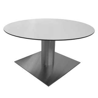 Slim table base rounded large column H.73 cm | Vela Arredamenti