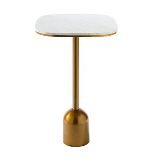 Balok table in iron and marble top H.73 cm - Central base tables - ISA Project