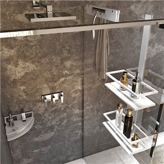 Shower Ladder with Baskets and Hangers - Zen