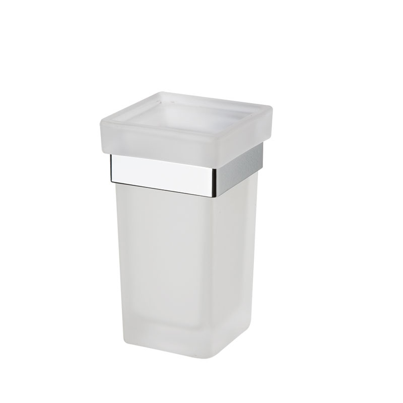 Frosted Glass Toothbrush Holder - Gea | Linea G