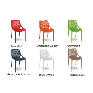 Stackable Coloured Chair - Air | Contral