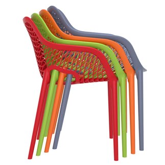 Outdoor Stackable Coloured Armchair - Sky | ISA Project