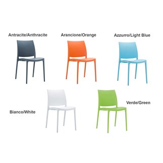 Outdoor Colored Stackable Chair - Maya | ISA Project