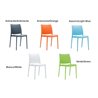 Outdoor Colored Stackable Chair - Maya