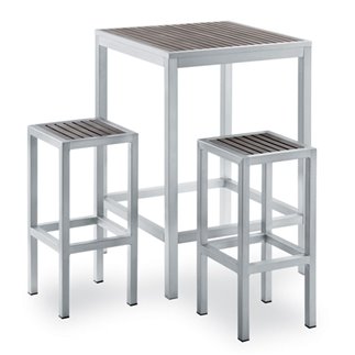 Outdoor High Stool Wood Effect - Bavaria