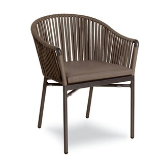 Outdoor Aluminium and Rope Armchair - Karin | Contral