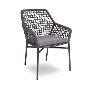 Outdoor Stackable armchair in Rope - Giselle Net | Contral