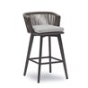 Outdoor Stool in Aluminum and Rope - Diva