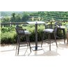 Outdoor Stool in Aluminum and Rope - Diva